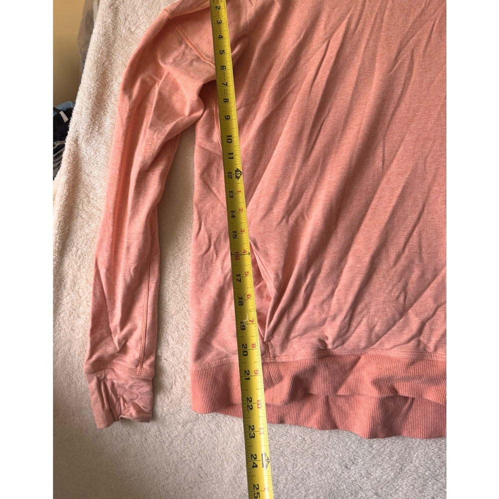 Lululemon Stress Less Hoodie Pockets Cowl Hood Lightweight Terry Stretch Top 8 - Picture 16 of 16